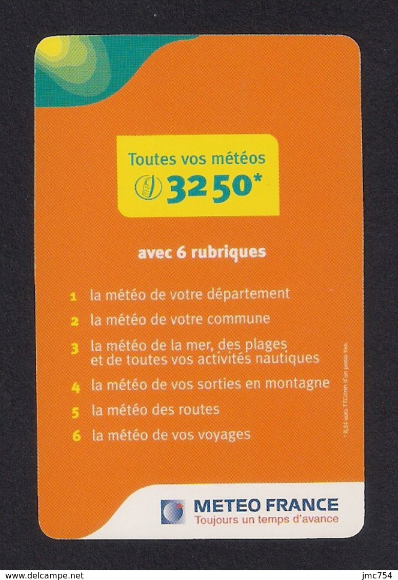 Carte Publicitaire Météo France Pour Le Département De La Manche (50). - Other & Unclassified