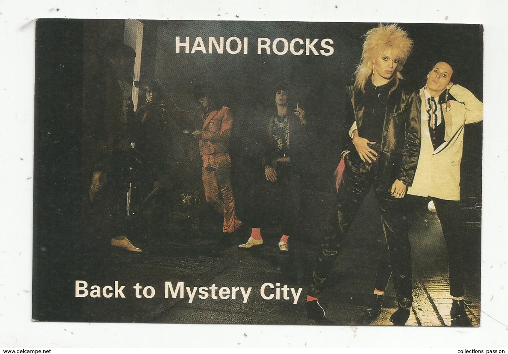 Cp , Spectacle , Artiste , Musique & Musiciens,  HANOI ROCKS,  BLACK TO MYSTERY CITY, Vierge , Ed. Limite D'édition - Music And Musicians