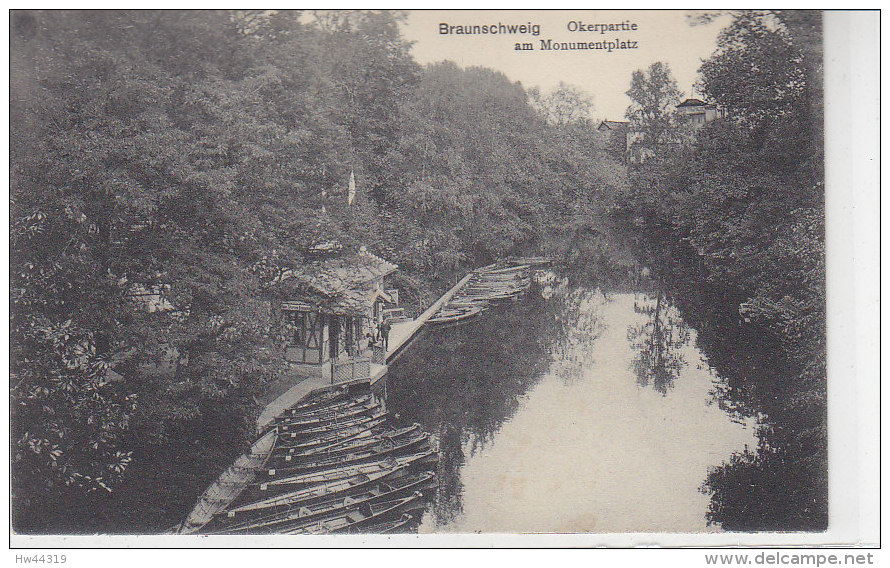 Braunschweig - Okerpartie Am Momentunplatz  - 1912 - Braunschweig