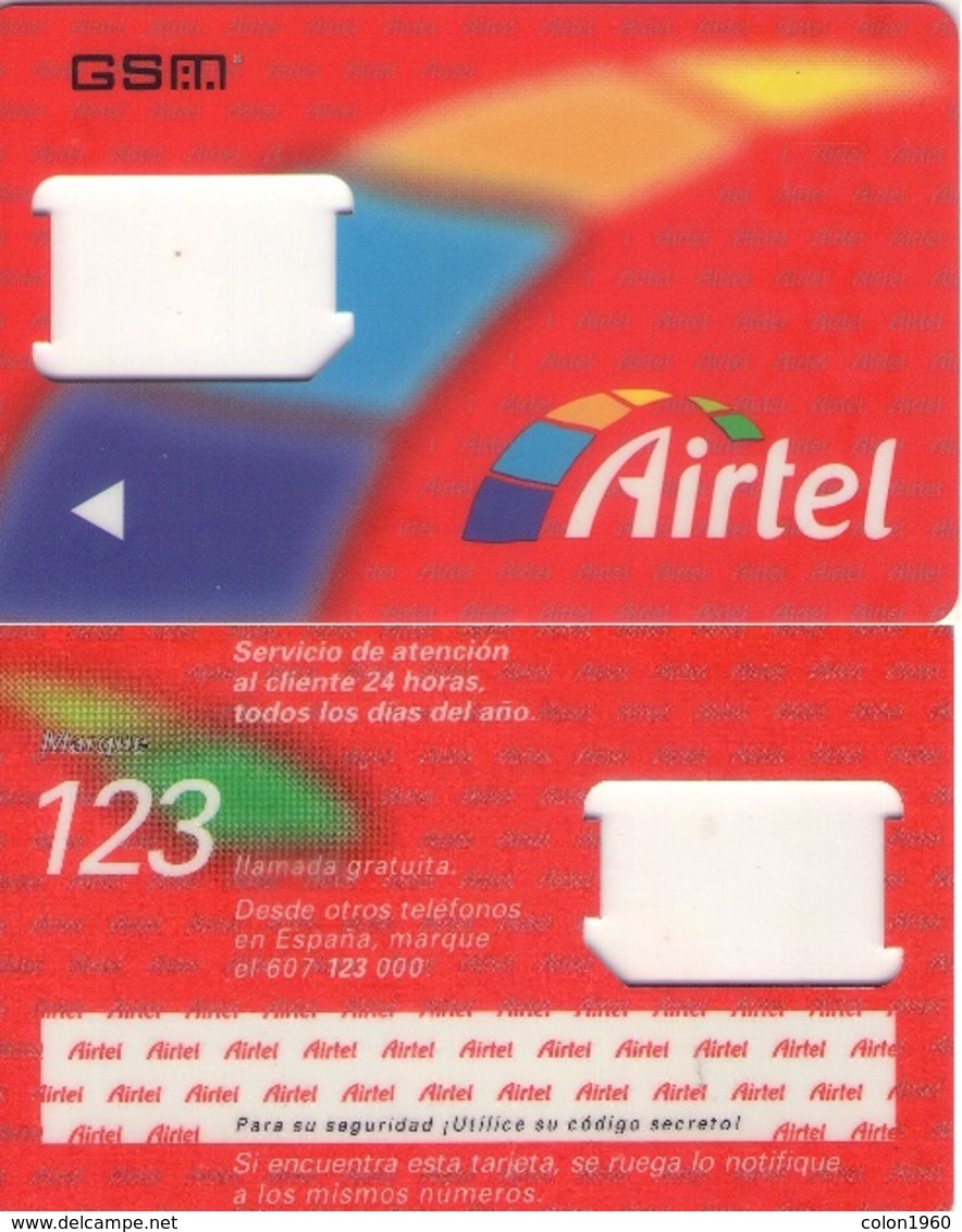 TARJETA TELEFONICA DE ESPAÑA, (SIM) 190. - Airtel