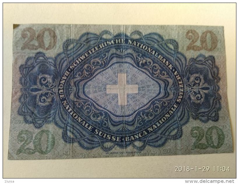 20 Francs 1951 - Svizzera