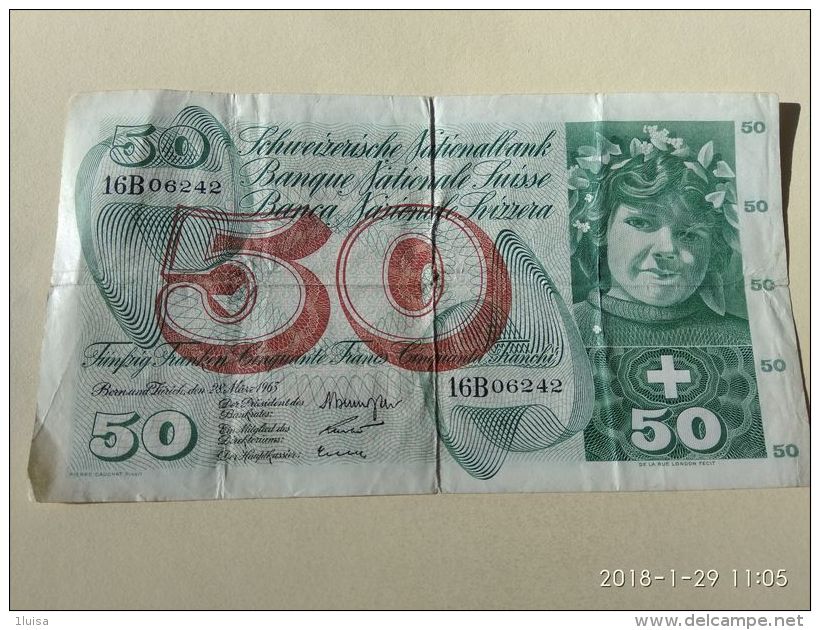 50 Francs 1963 - Schweiz