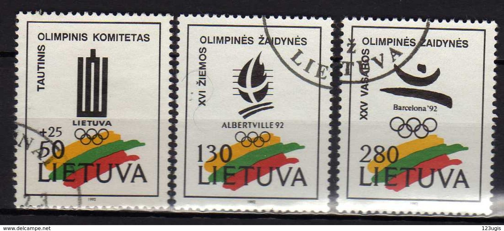 Litauen / Lietuva, 1992,  Mi 496-498, Gestempelt [290118XXII] - Lituania