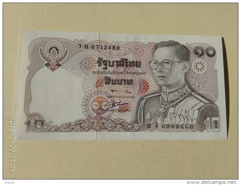 10  Baht 1980 - Tailandia