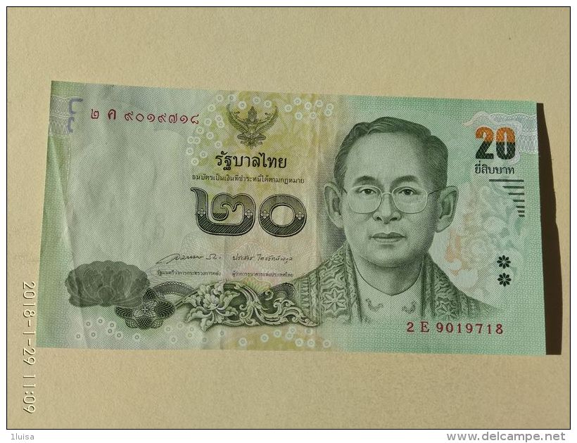 20  Baht 2017 - Tailandia