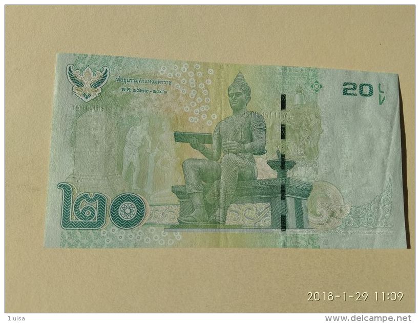 20  Baht 2017 - Tailandia