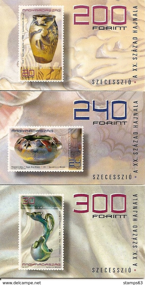 HUNGARY, Booklet 11/13, 1998, Art Nouveau: Ceramic - Cuadernillos