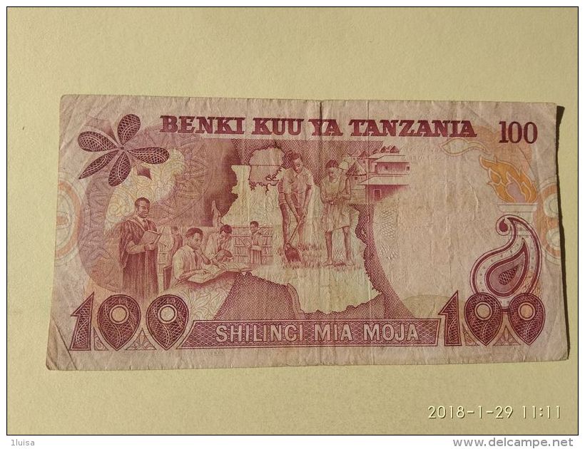 100 Shilinci 1977 - Tanzanie