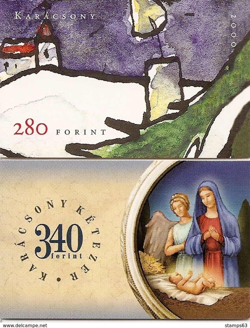 HUNGARY, Booklet 24/25, 2000, Christmas - Booklets