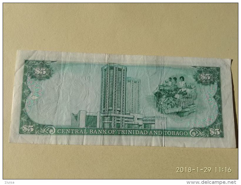 5 Dollars 1985 - Trinidad & Tobago