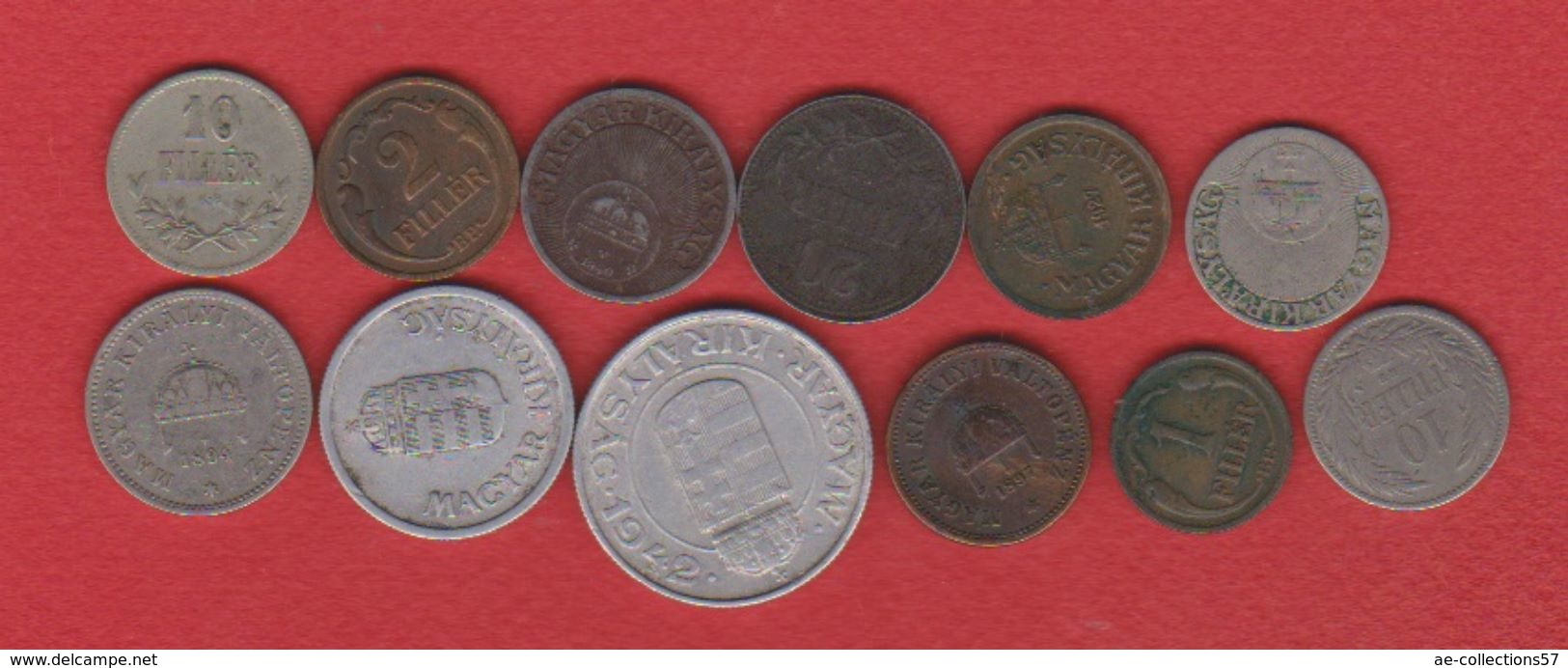 Hongrie / Lot De 12 Monnaies - Hungary