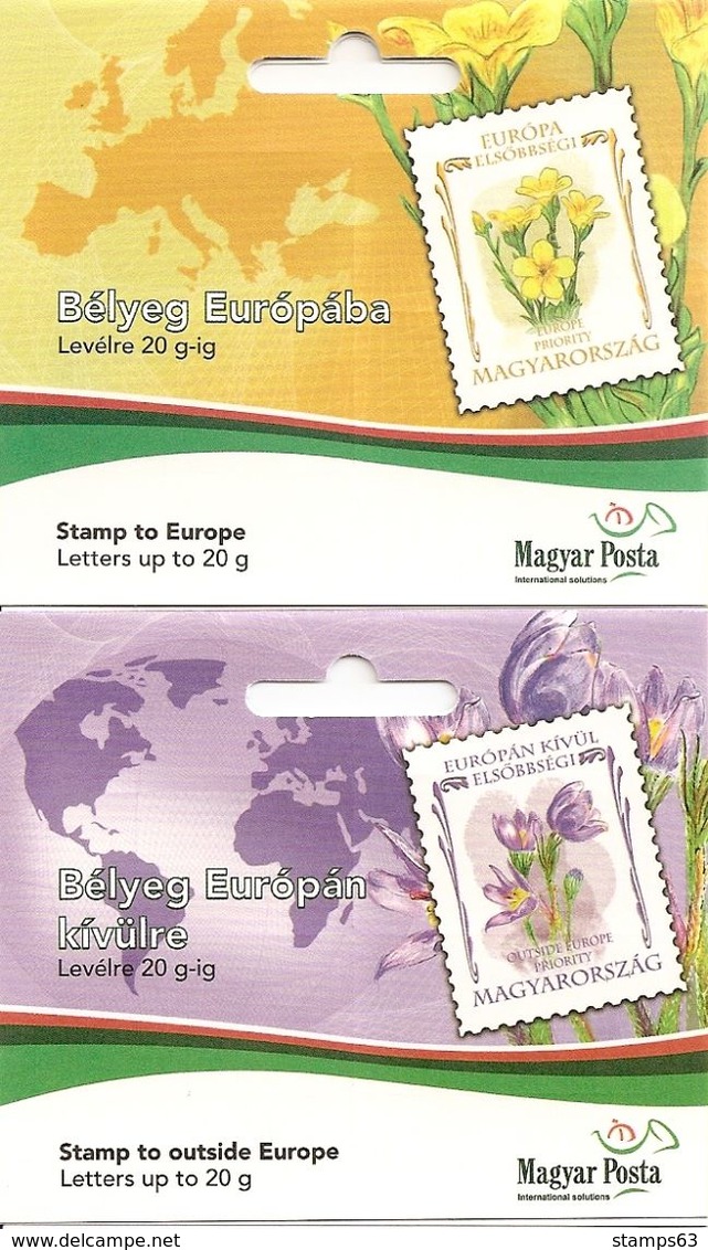 HUNGARY, Booklet 32/33, 2007, Flowers - Cuadernillos