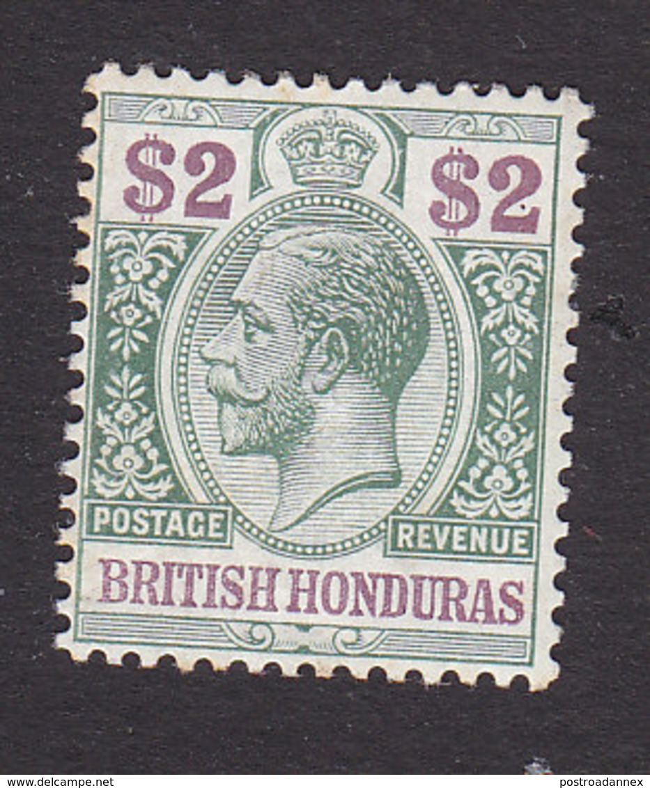 British Honduras, Scott #83, Mint Hinged, George V, Issued 1913 - Honduras Britannique (...-1970)