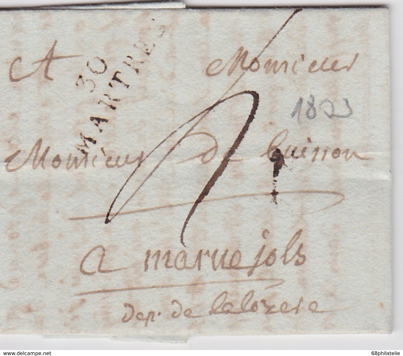 FRANCE 1803 LETTRE DE MARTRES - 1801-1848: Precursors XIX