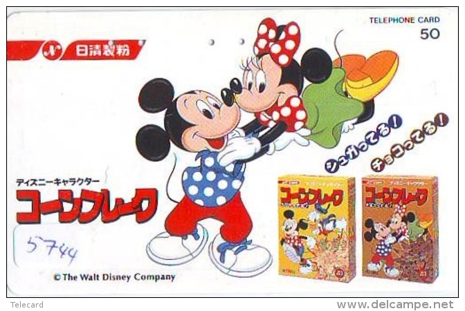 Télécarte Japon / 110-011 - DISNEY (5744) MICKEY &amp; MINNIE * Japan Phonecard* Telefonkarte - Disney