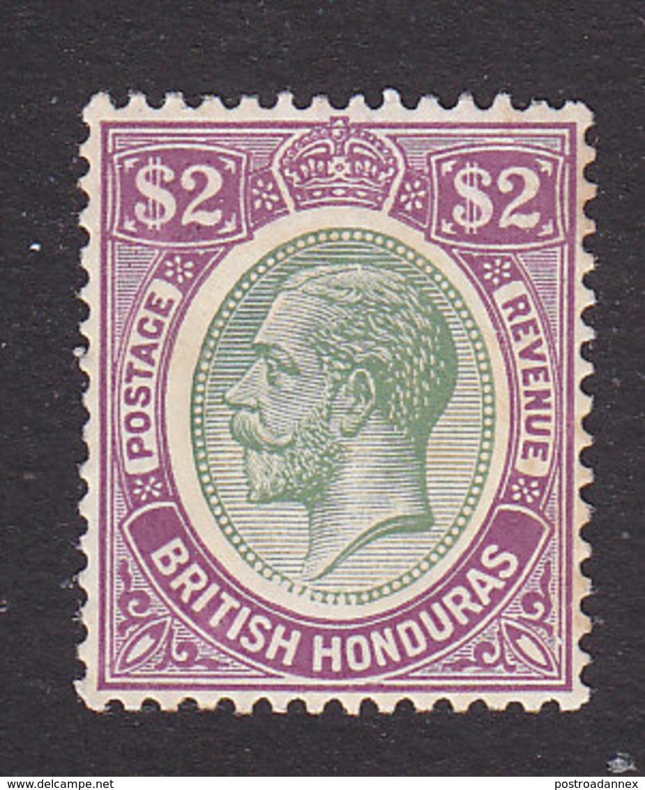 British Honduras, Scott #102, Mint Hinged, George V, Issued 1922 - British Honduras (...-1970)