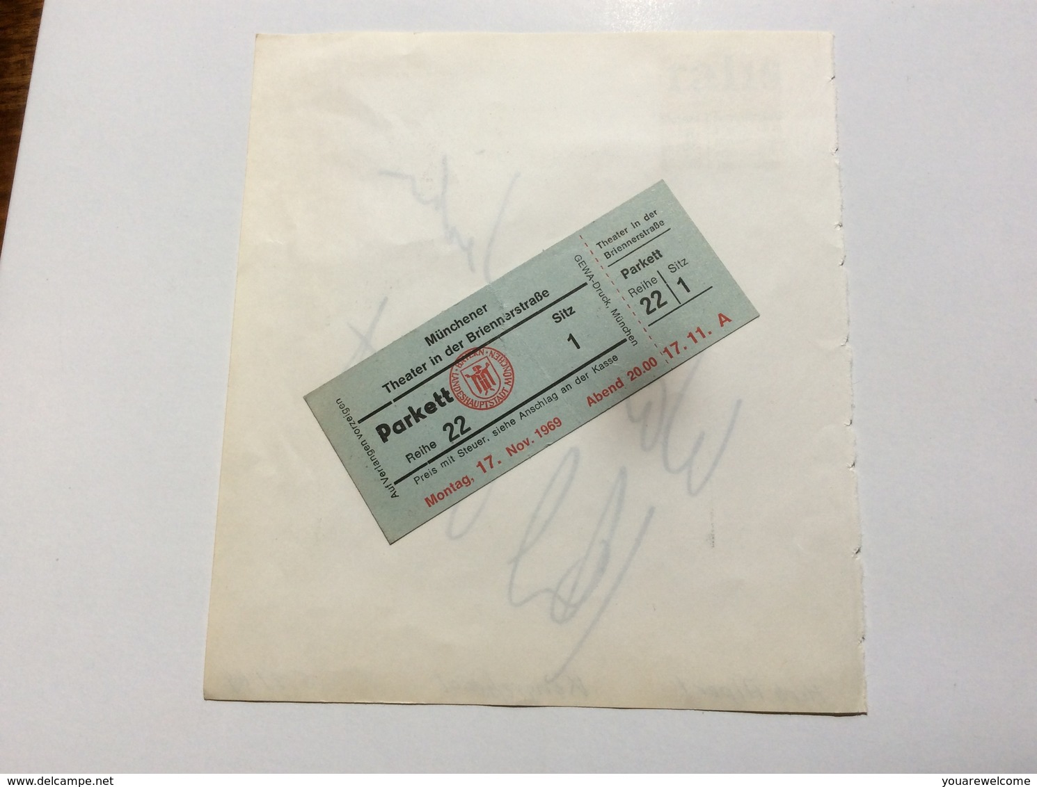 HERB ALBERT & THE TIHUANA BRASS Band Autograph München Concert Nov 1969 (music Memorabilia Autographe Musique - Autogramme