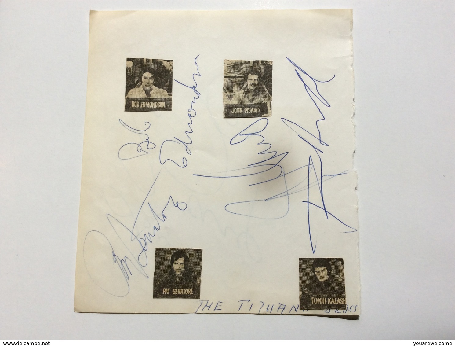 HERB ALBERT & THE TIHUANA BRASS Band Autograph München Concert Nov 1969 (music Memorabilia Autographe Musique - Autógrafos