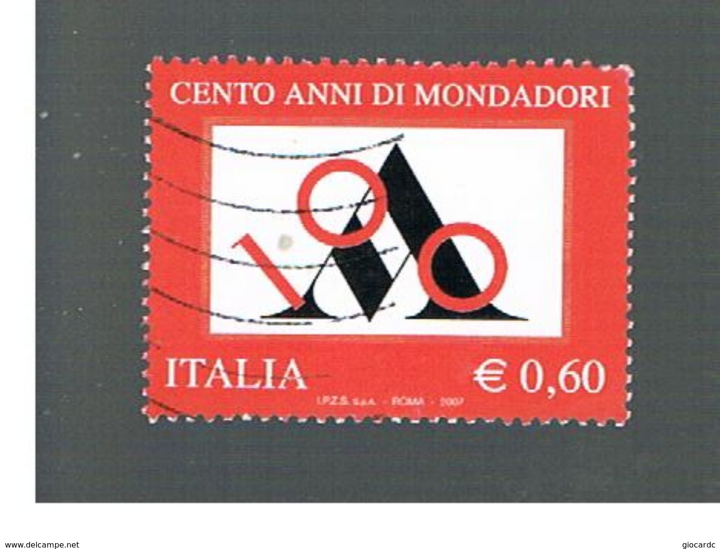 ITALIA REPUBBLICA  - UNIF. 3049 -  2007 MONDADORI    - USATO - 2011-20: Oblitérés