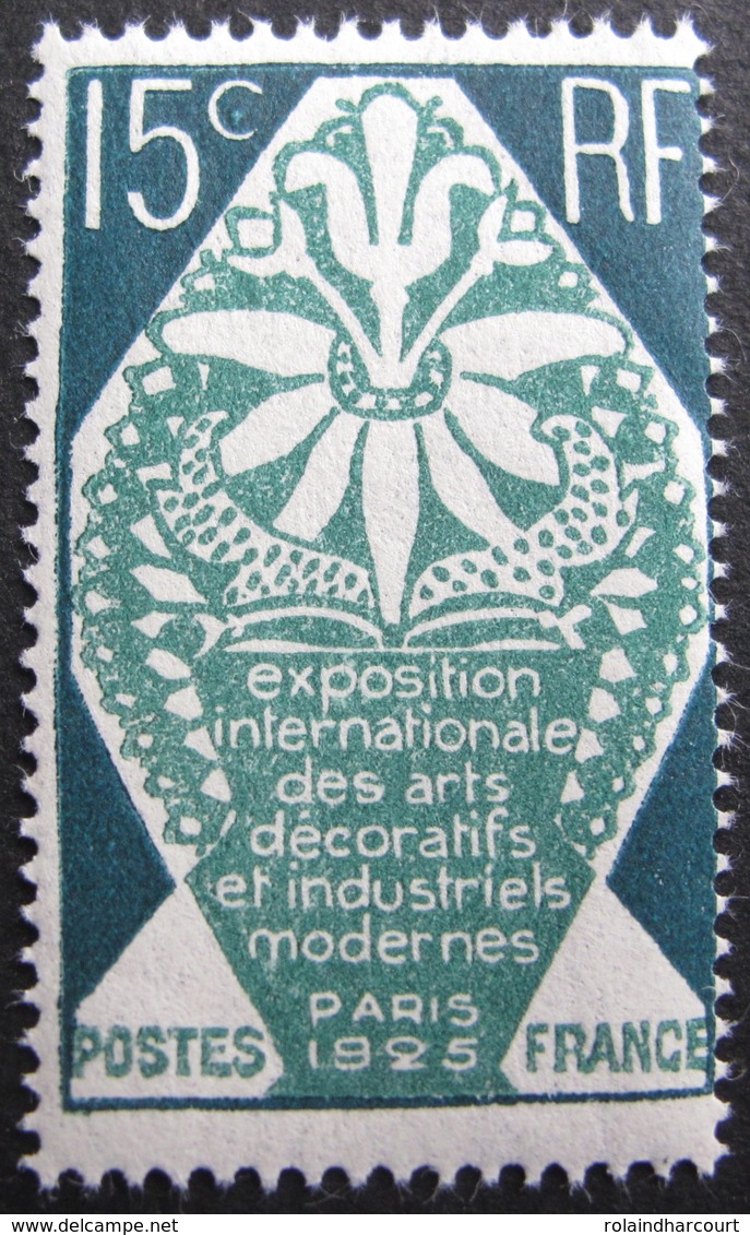 Lot FD/525 - EXPOSITION INTERNATIONALE DES ARTS DECORATIFS DE PARIS 1925 - N°211 NEUF** - Neufs