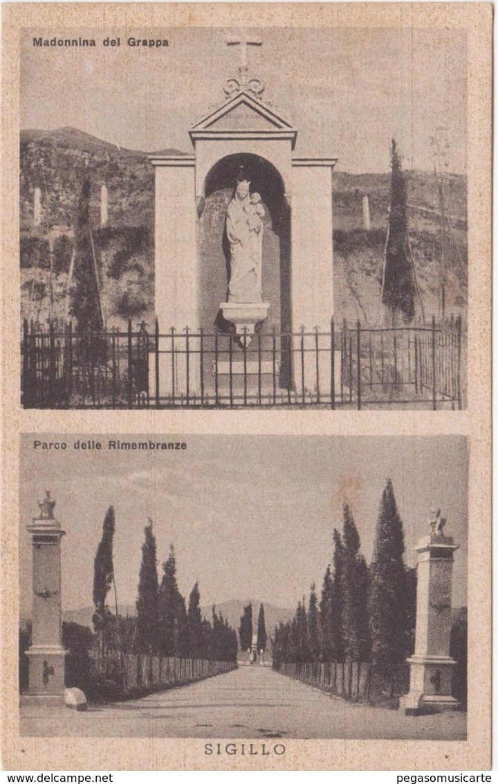 A156  SIGILLO PERUGIA MADONNA DEL GRAPPA E PARCO DELLA RIMEMBRANZA 1941 - Perugia