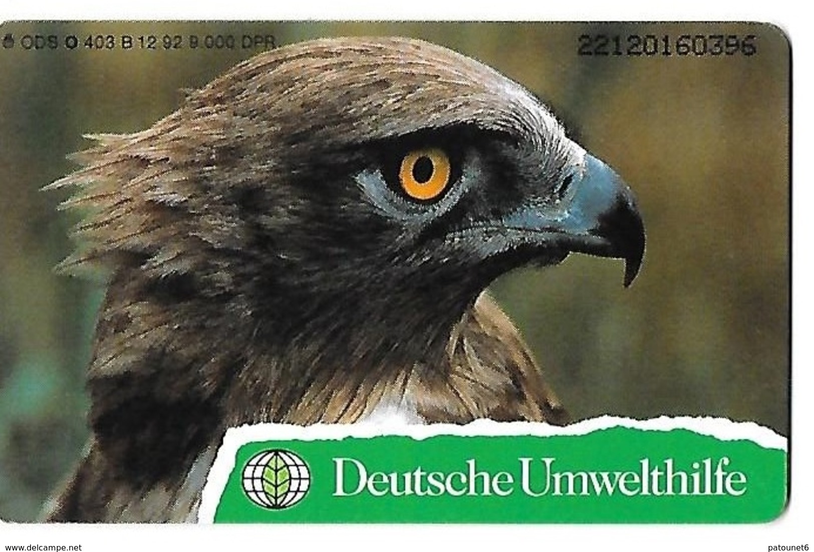 Germany -  Deutsche Umwelthifle  -  9.000 Ex - Águilas & Aves De Presa