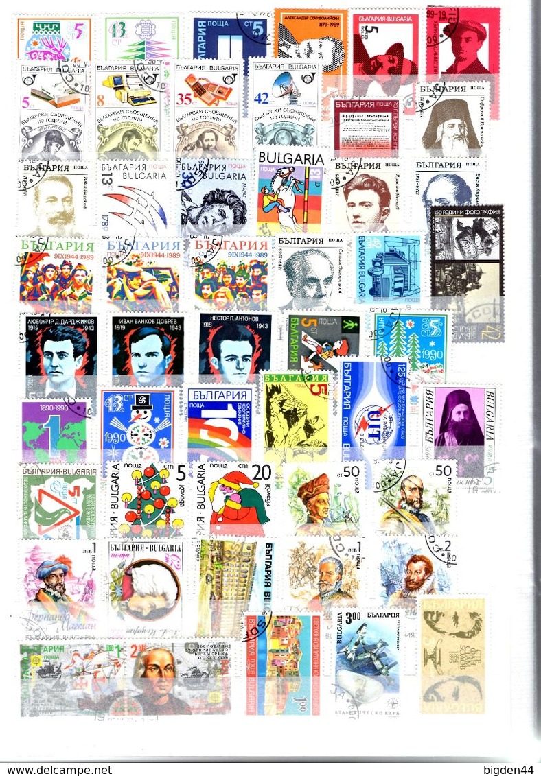 Bulgarie_Bulgaria_500 Timbres_oblitéres_cancelled - Collections, Lots & Series