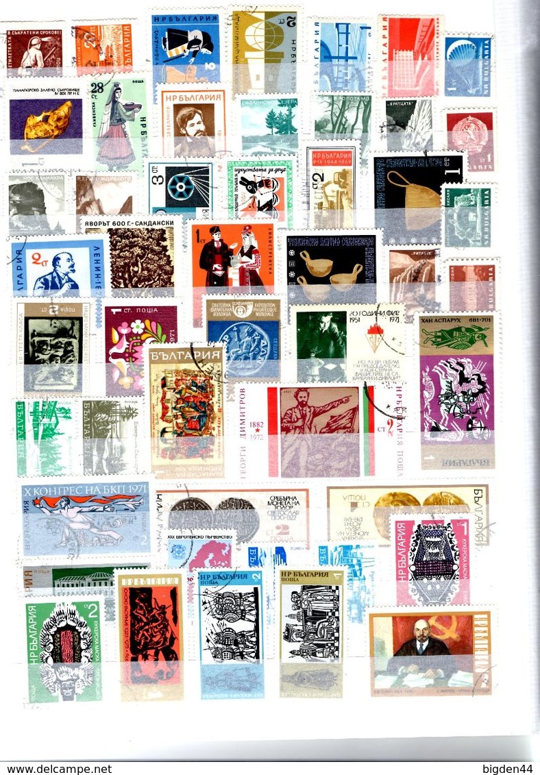 Bulgarie_Bulgaria_500 Timbres_oblitéres_cancelled - Collections, Lots & Series