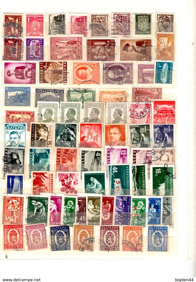 bulgarie_Bulgaria_500 timbres_oblitéres_cancelled