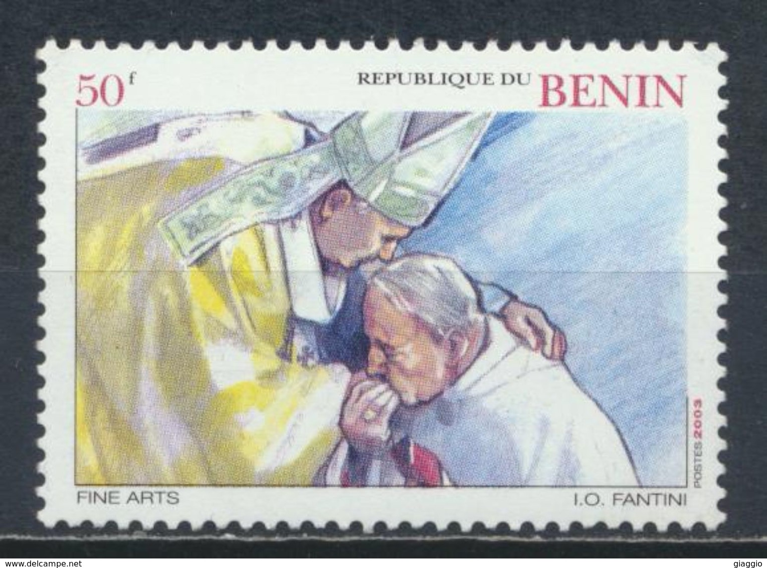 °°° BENIN - VISITA DI PAPA GIOVANNI PAOLO II  MNH - 2003 °°° - Benin – Dahomey (1960-...)