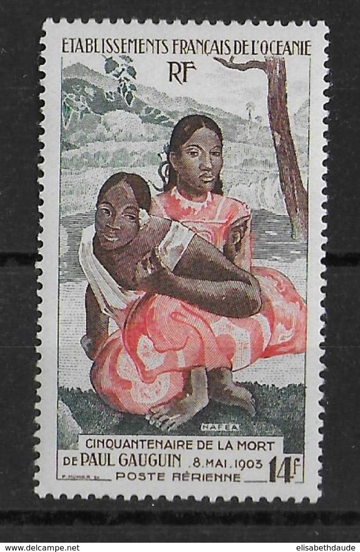 OCEANIE - 1953 - POSTE AERIENNE - YVERT N° 30 * MLH - COTE = 90 EUROS - GAUGUIN - Unused Stamps