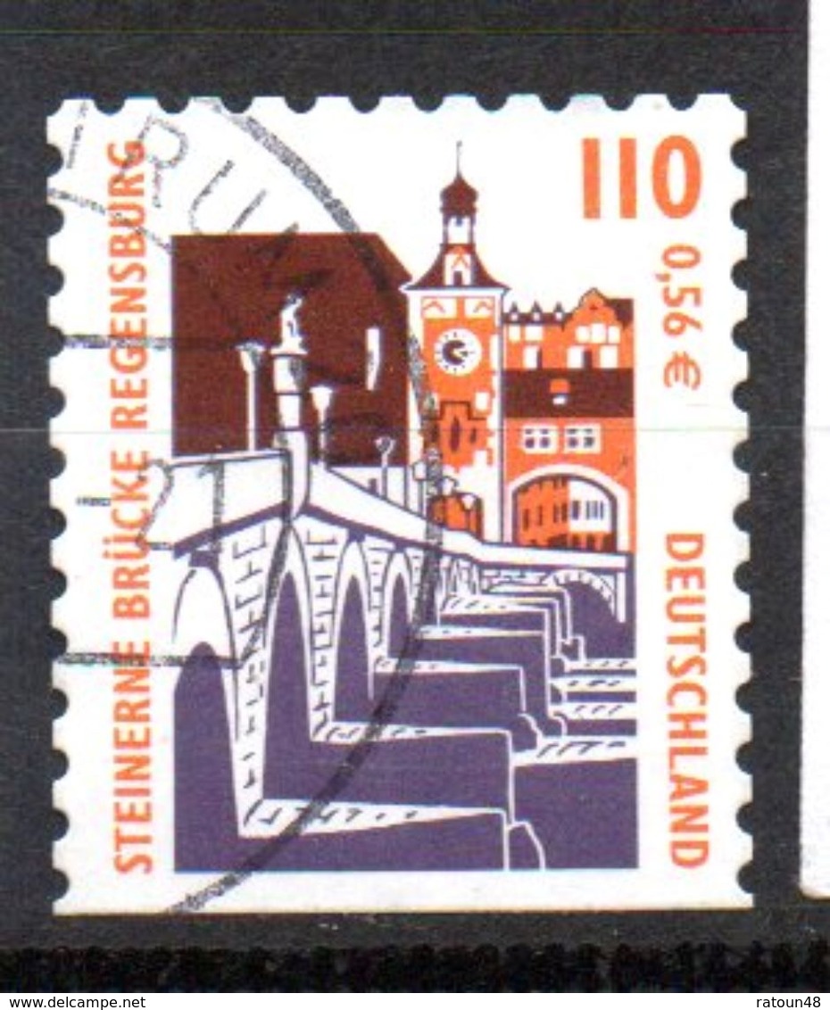 Lot 1 Timbre(s) - N°  2021 Adhésif- Oblitéré - Sujet Bâtiment -  Allemagne - Oblitérés