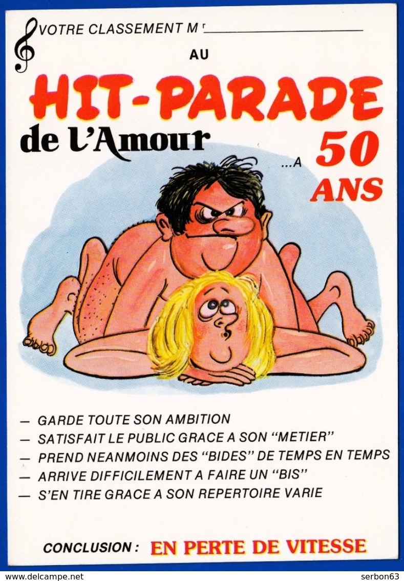 COLLECTIONNEZ LES CARTES POSTALES FANTAISIES ILLUSTRATEUR NON SIGNE HIT PARADE DE L'AMOUR A 50 ANS - NOTRE SITE Serbon63 - Contemporary (from 1950)