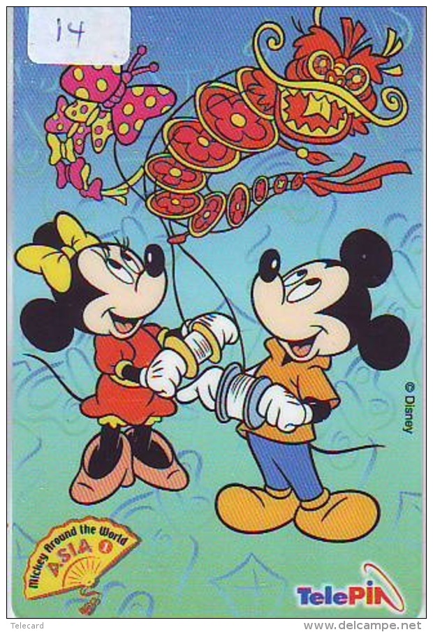 Télécarte  NEUVE DISNEY * INDONESIA (14) MINT Phonecard INDONESIE * MICKEY &amp; MINNIE * 0015-0532-01978 * TELEFONKARTE - Disney