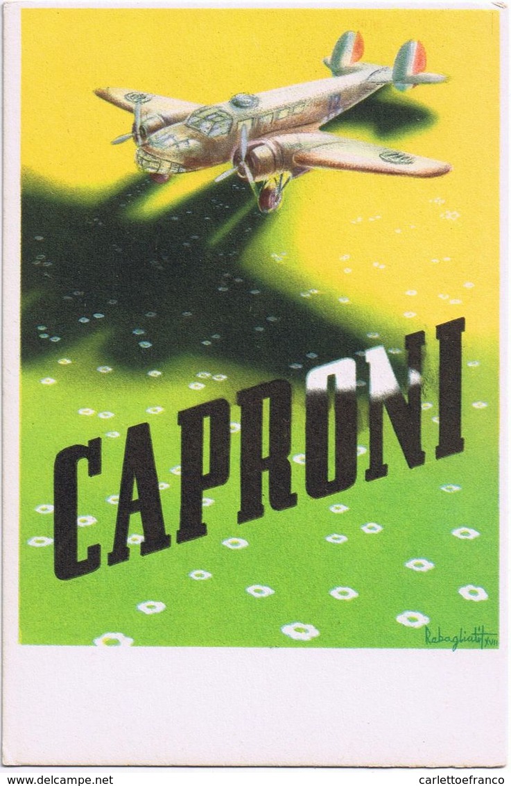 Pubblicitaria Caproni 135 Bis - Non Viaggiata - 1939-1945: 2nd War