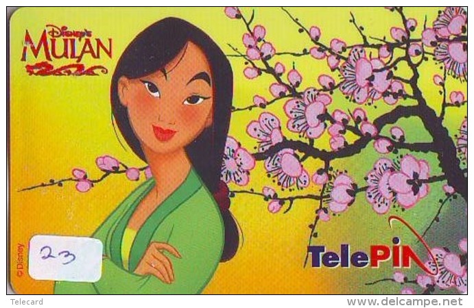 Télécarte  NEUVE DISNEY * INDONESIA (23) MINT Phonecard INDONESIE * MULAN * 0015-0055-01727 * TELEFONKARTE - Disney