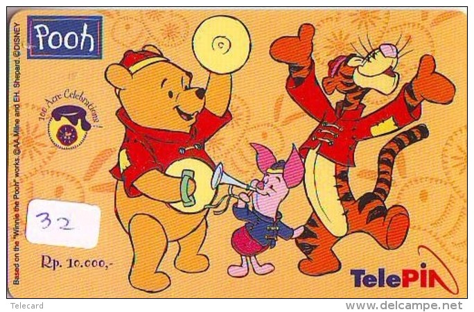 Télécarte  NEUVE DISNEY * INDONESIA (32) MINT Phonecard INDONESIE * WINNIE THE POOH * 0015-0077-04892 * TELEFONKARTE - Disney