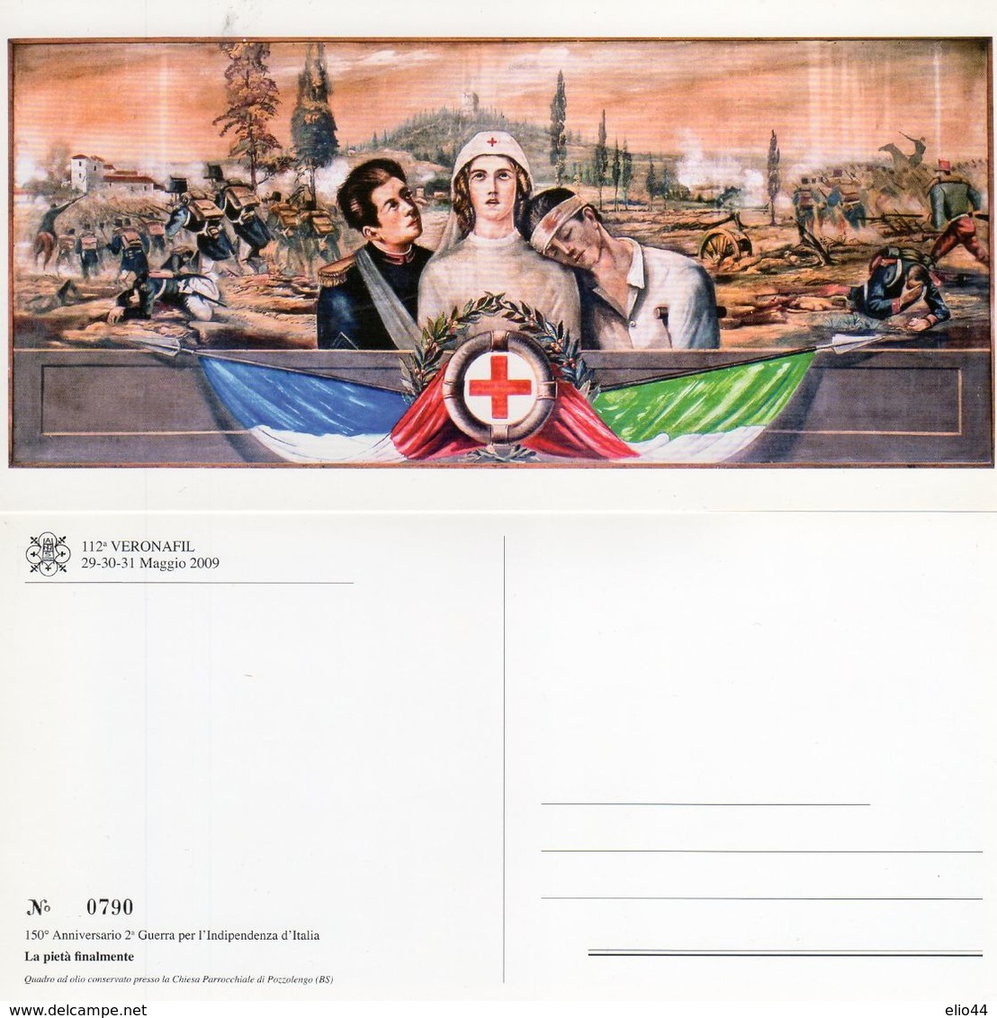 150° Anniv. 2° Guerra Per L'Indipendenza D'Italia - La Pietà Finalmente - - Croce Rossa