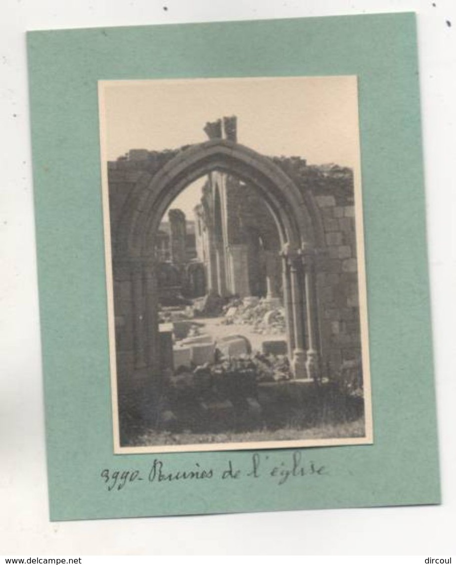 37368 -  Trembleur  Ruines  De L'église -  Ancienne  Photo   9,5  X  6,5  Collée - Blégny