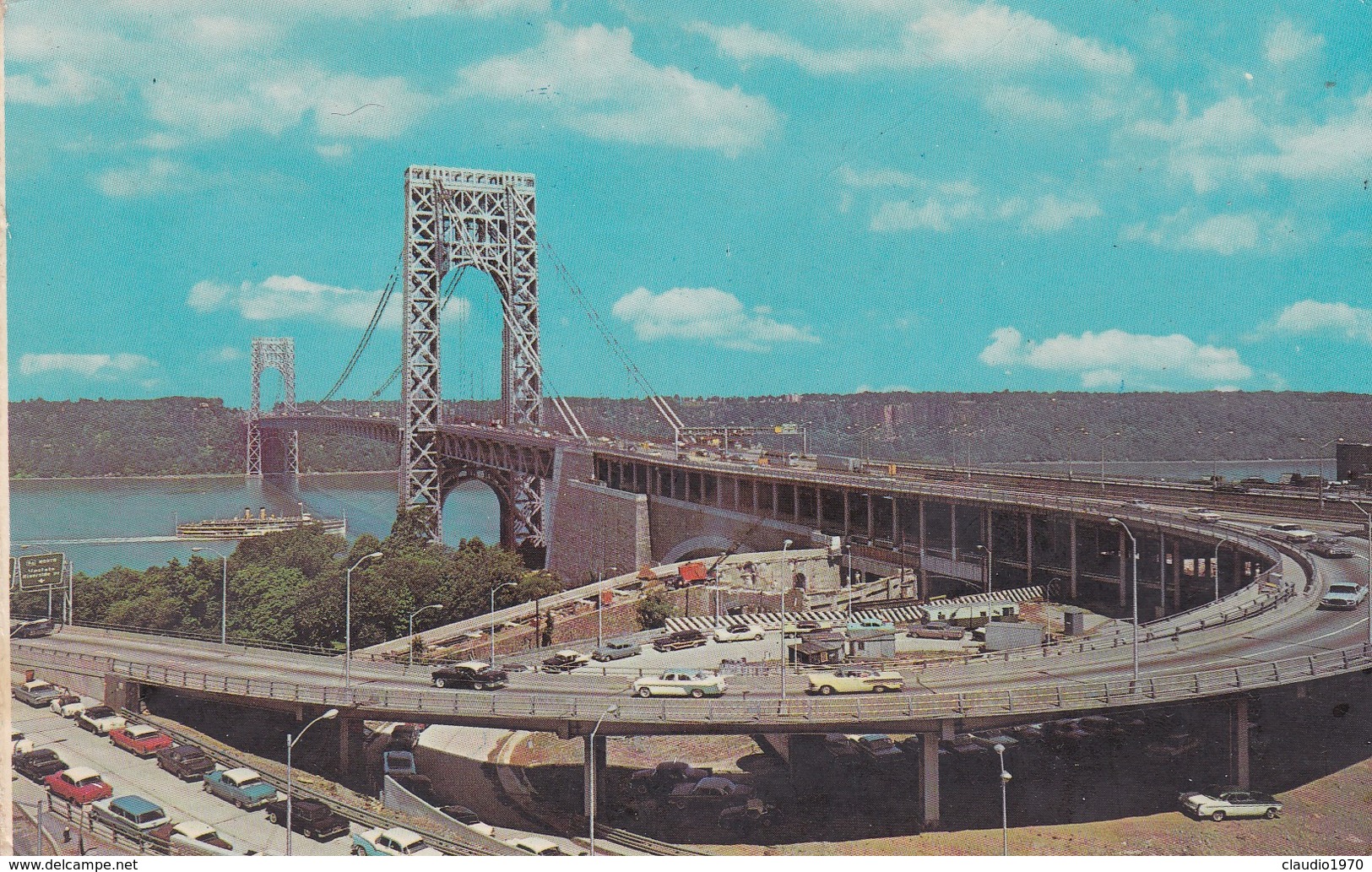 CARTOLINA - POSTCARD - NEW YORK - CITY - GEORGE WASHINGTON BRIGE - Bridges & Tunnels