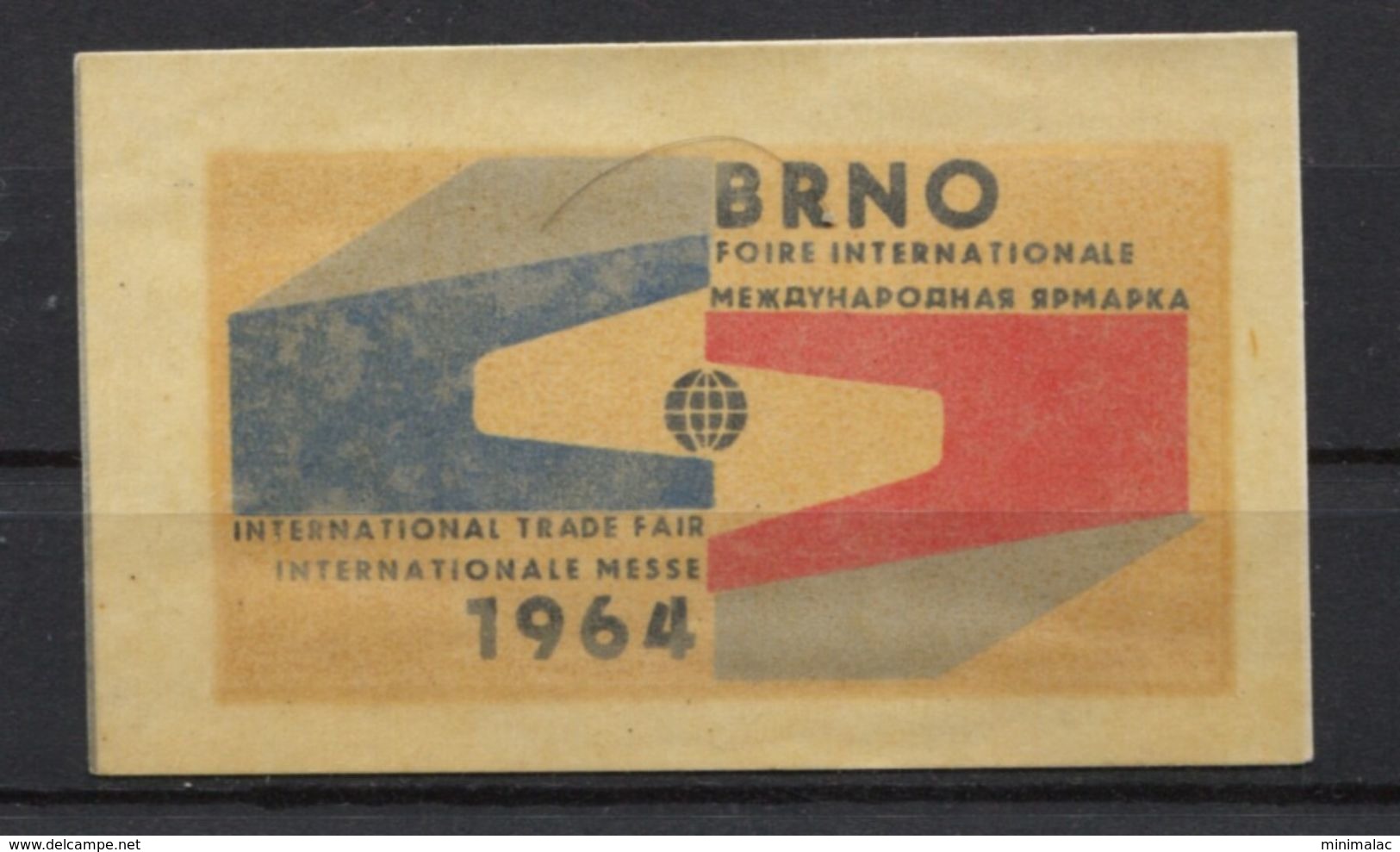 Czechoslovakia 1964, BRNO International Trade Fair, Foire, Messe,  Poster Stamp, Vignette, Cinderella, Labels, MNH - Official Stamps