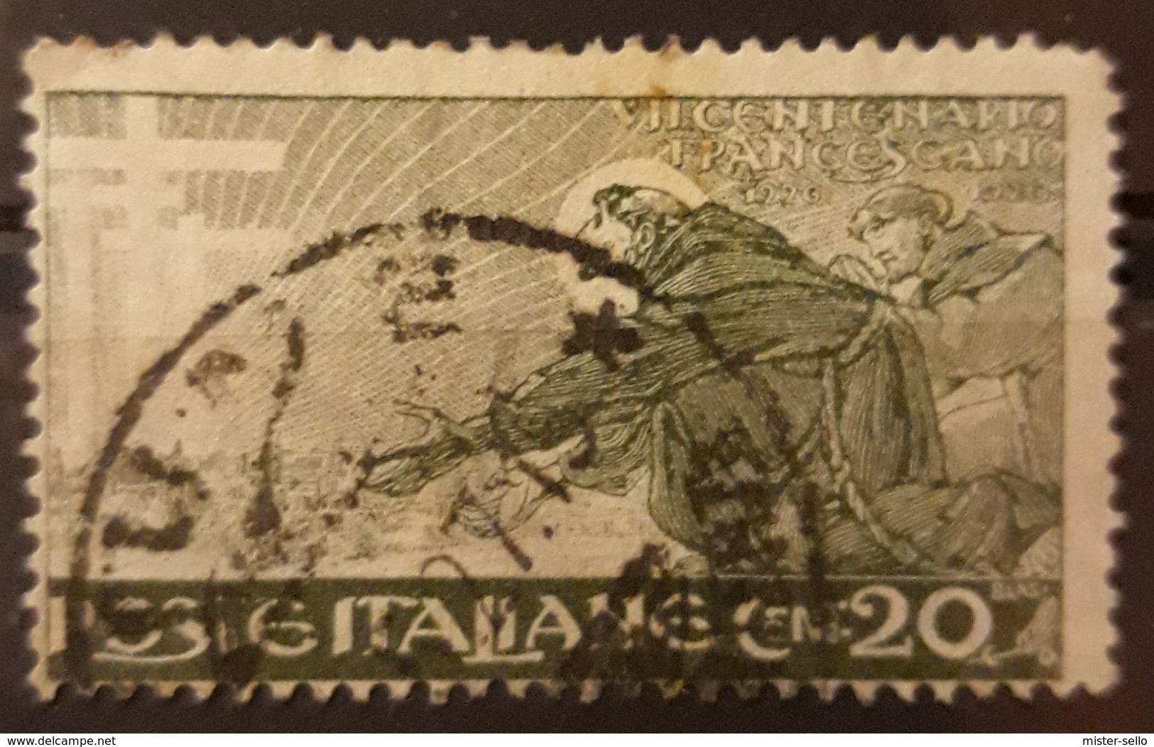 ITALIA 1926 The 700th Anniversary Of The Death Of St. Francis Of Assisi. USADO - USED. - Usados