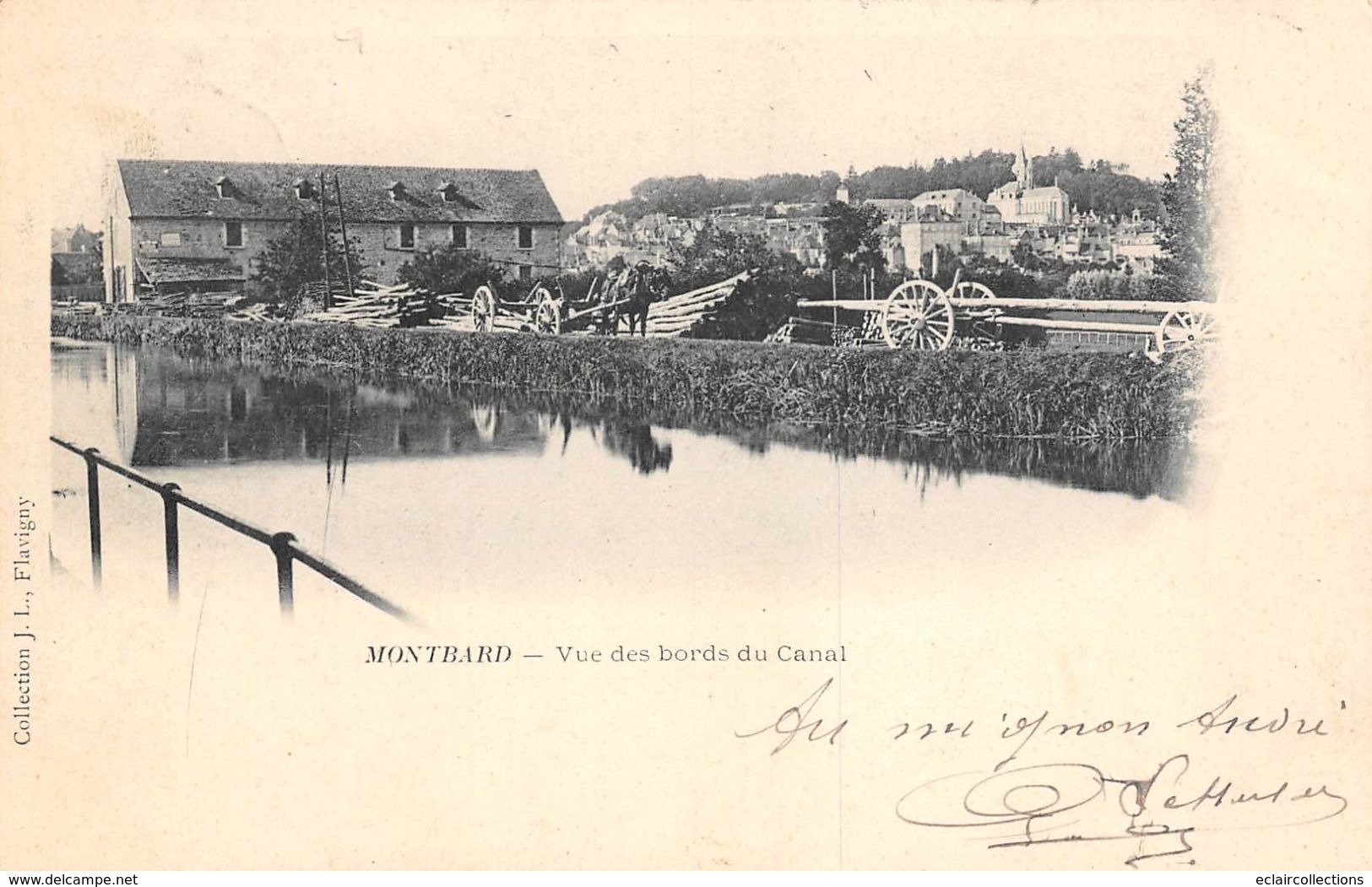 Montbard         21      Vue Des Bords Du Canal De Bourgogne . Scierie ?     (voir Scan) - Montbard