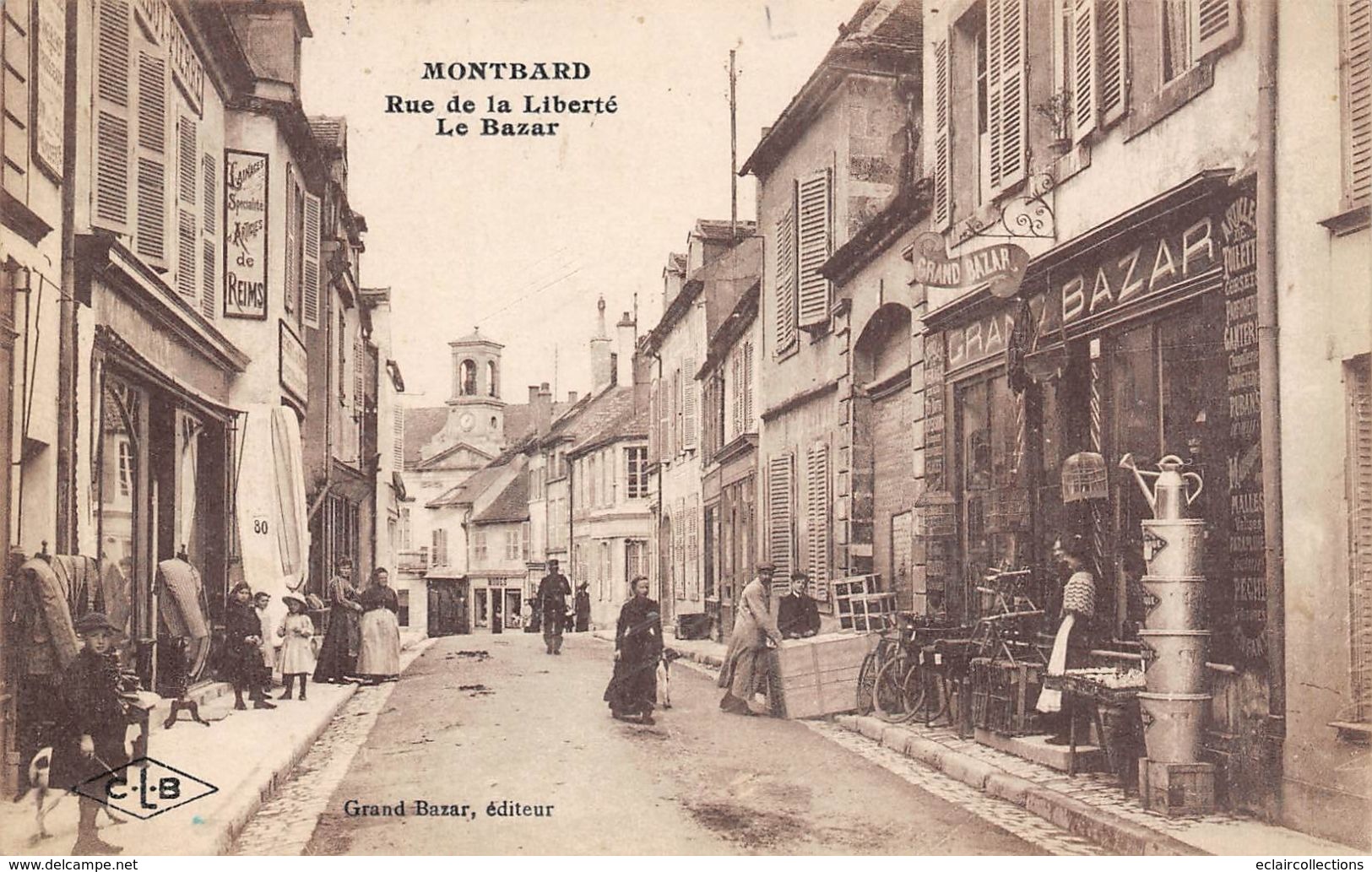 Montbard         21       Rue De La Liberté. Magasin: Le Bazar    (voir Scan) - Montbard