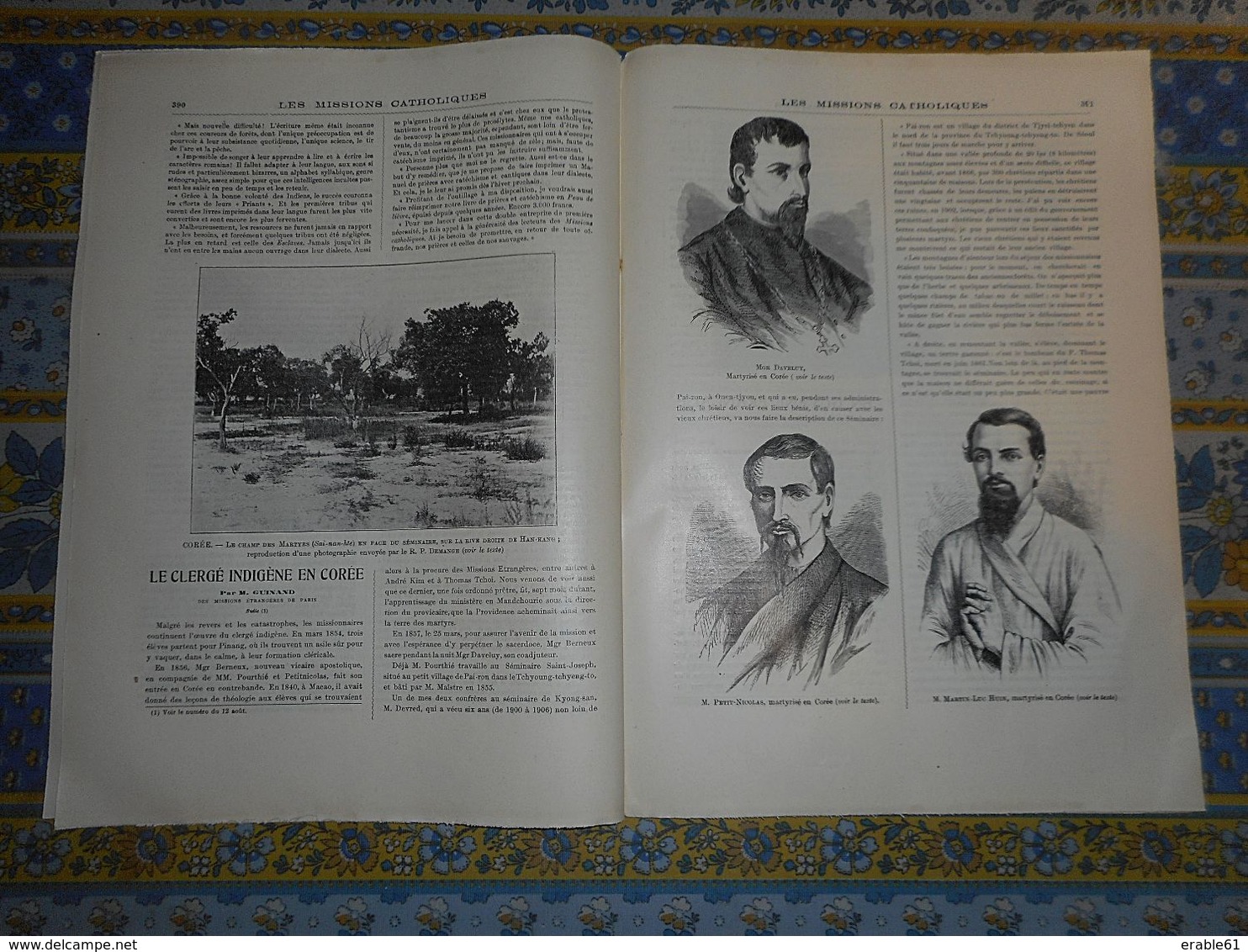 LES MISSIONS 19/08/ 1910 CHINE CHINA TCHE LY HAUTS PERSONNAGE CATHEDRALE COREE MARTYRS GUYANE FRANCAISE - Autres & Non Classés