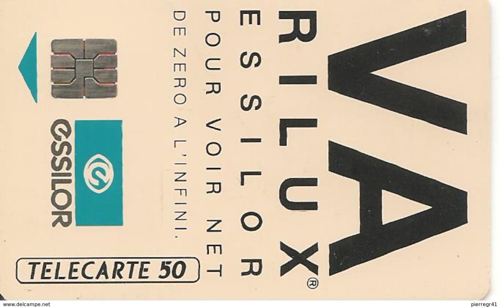 CARTE°-PUBLIC-F317B-50U-SO4-12/92-VARILUX 2-UTILISE-TBE - 1992