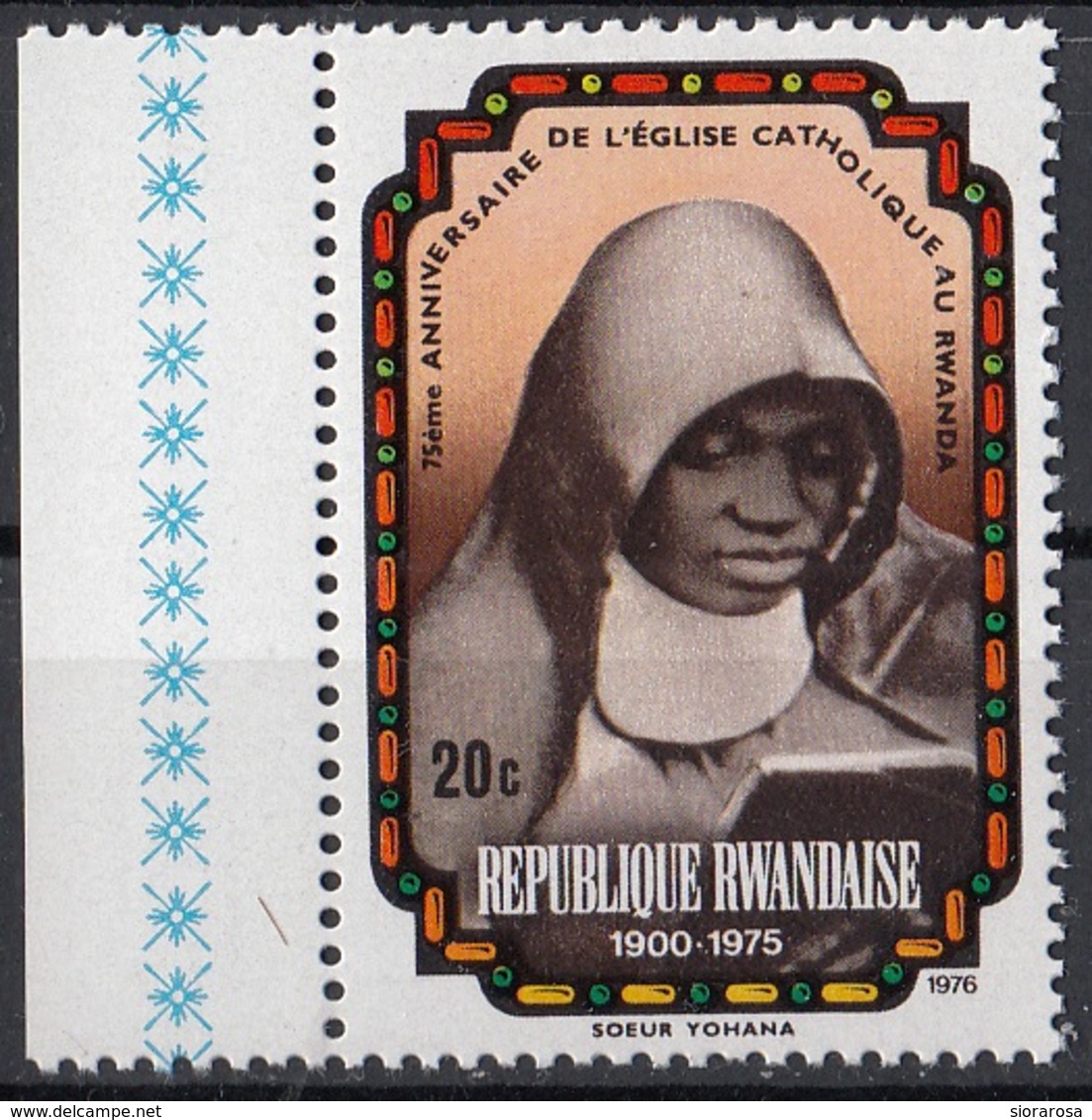 Rwanda 1976 Sc. 731  Sister Yohana - Prima Suora Del Rwanda - Nuovo MNH - Nuovi