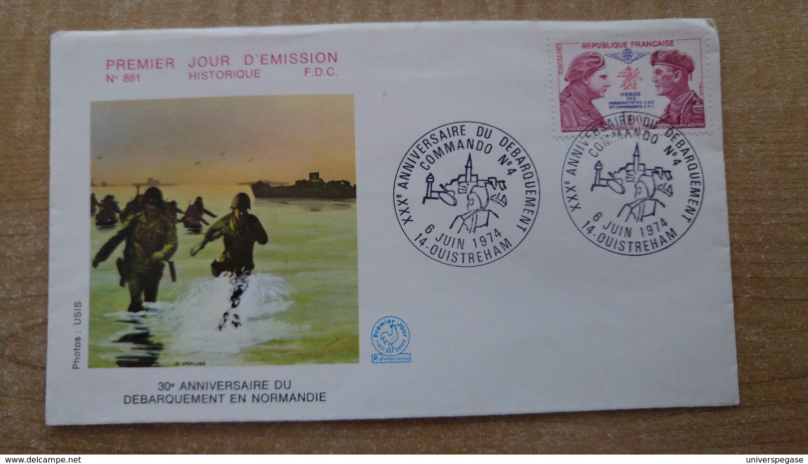 FDC - N°1773 -  P. Bourgoin Et P. Kieffer. Héros Des Parachutistes S.A.S. - 1970-1979