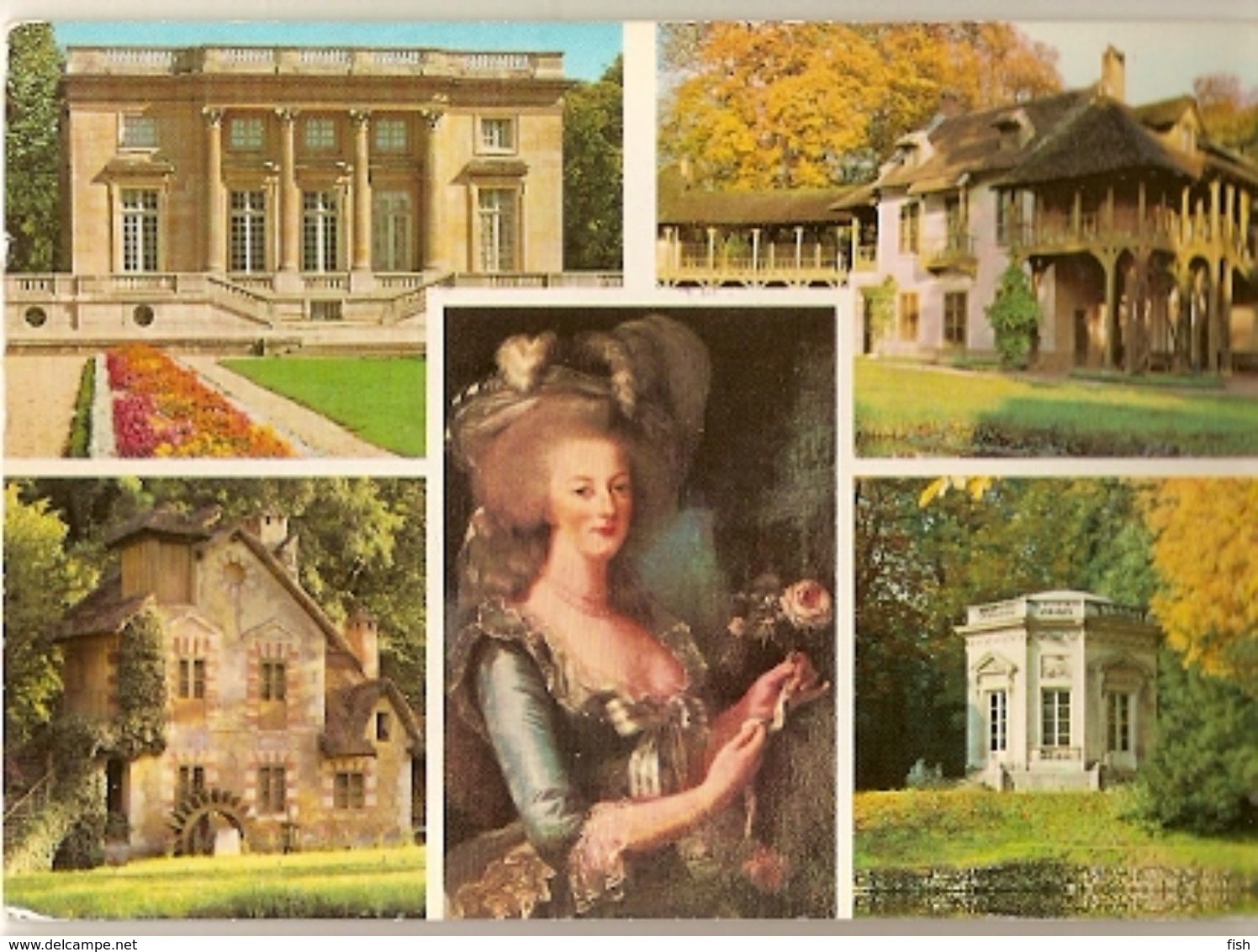 France & Circulated, Le Petit Trianon, Versailles, Lisboa Portugal 1980(325) - Monuments