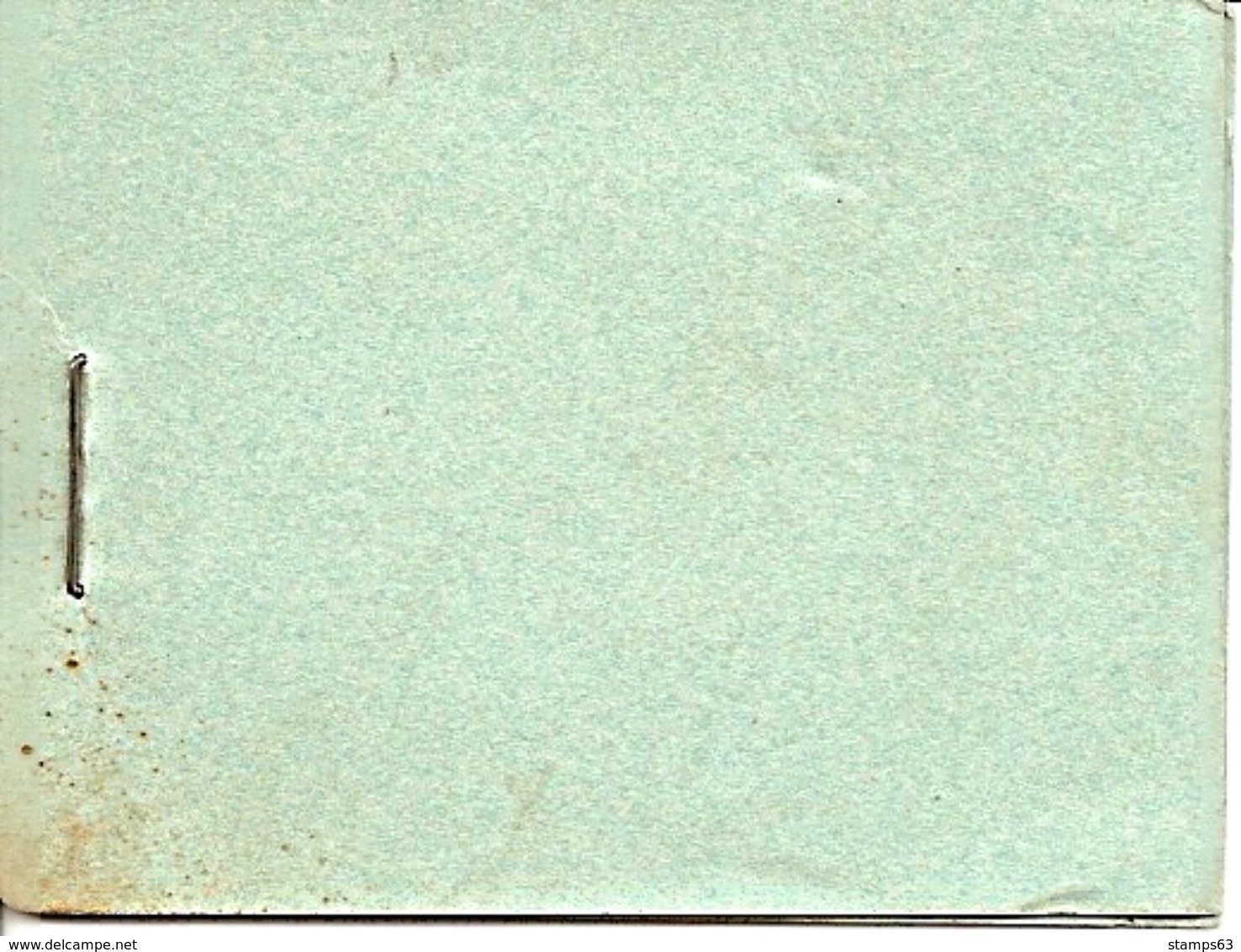 ICELAND, Booklet 8 (WBC 8al), 1946, 6x50, Green Cover - Markenheftchen